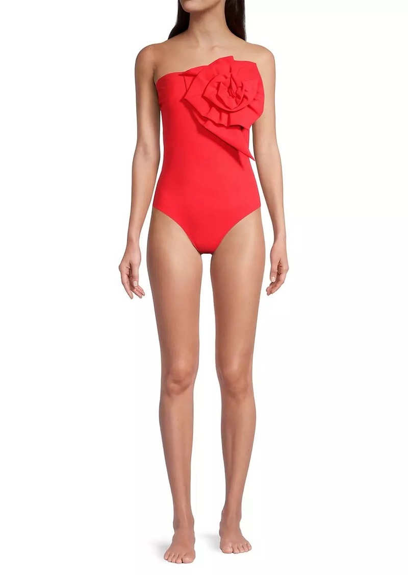 Chiara Boni La Petite Robe Cotefta Strapless One Piece Swimsuit