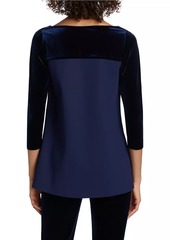 Chiara Boni La Petite Robe Danzi Velvet Top