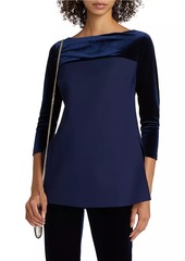 Chiara Boni La Petite Robe Danzi Velvet Top