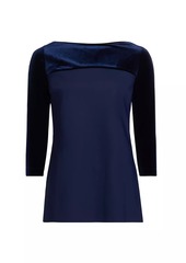 Chiara Boni La Petite Robe Danzi Velvet Top