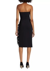 Chiara Boni La Petite Robe Days Ruffle Strapless Midi-Dress