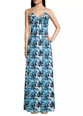 Chiara Boni La Petite Robe Dirin Floral Cover-Up Maxi Dress