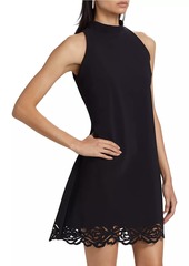 Chiara Boni La Petite Robe Ditte Laser-Cut Halter Minidress