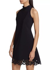 Chiara Boni La Petite Robe Ditte Laser-Cut Halter Minidress