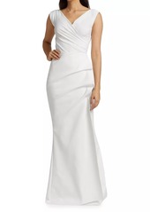 Chiara Boni La Petite Robe Egea Cap-Sleeve Jersey Gown