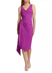 Chiara Boni La Petite Robe Ellia Draped V-Neck Cocktail Dress