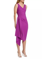 Chiara Boni La Petite Robe Ellia Draped V-Neck Cocktail Dress