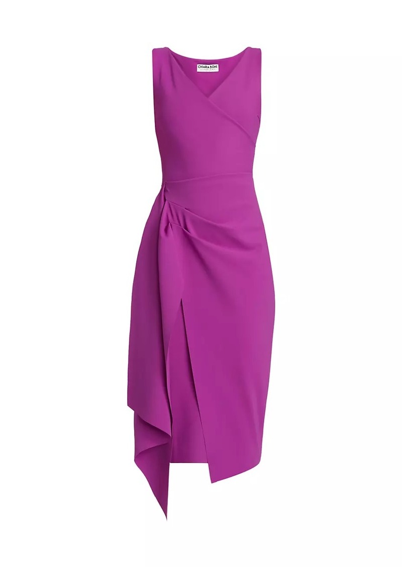 Chiara Boni La Petite Robe Ellia Draped V-Neck Cocktail Dress