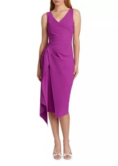 Chiara Boni La Petite Robe Ellia Draped V-Neck Cocktail Dress