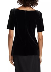 Chiara Boni La Petite Robe Ery Bow Velvet Top