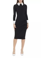 Chiara Boni La Petite Robe Ferflo Bic Collared Cocktail Dress