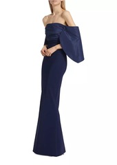 Chiara Boni La Petite Robe Fumiko Off-The-Shoulder Gown