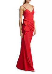 Chiara Boni La Petite Robe Gustina Ruffled Sweetheart Gown