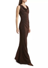 Chiara Boni La Petite Robe Hanzai Starry Cowlneck Mermaid Gown