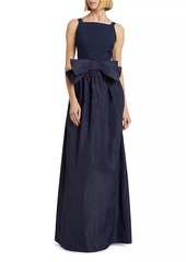 Chiara Boni La Petite Robe Harlee Taffeta Bow Gown