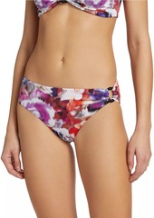 Chiara Boni La Petite Robe Haze Printed O-Ring Bikini Bottom