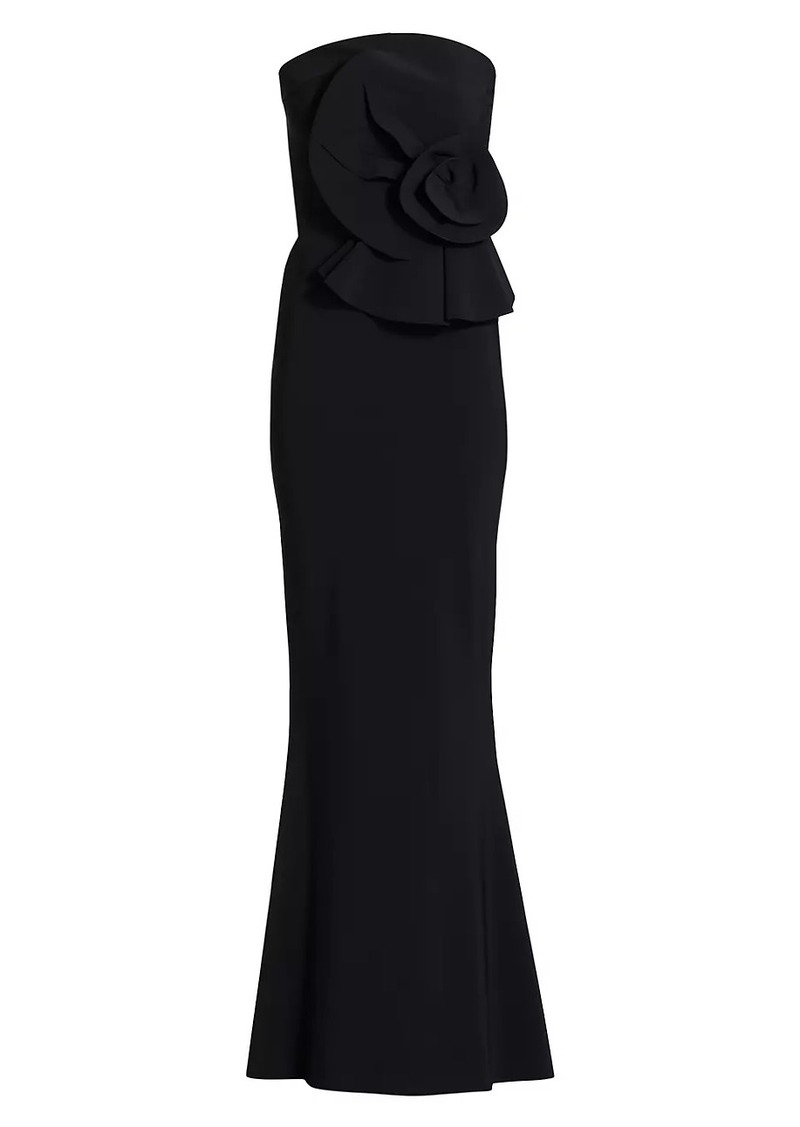 Chiara Boni La Petite Robe Hebe Strapless Ruffle Gown