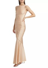 Chiara Boni La Petite Robe Illenne Ruched Jersey Gown