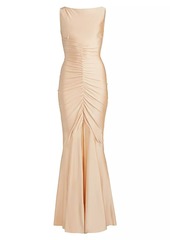 Chiara Boni La Petite Robe Illenne Ruched Jersey Gown