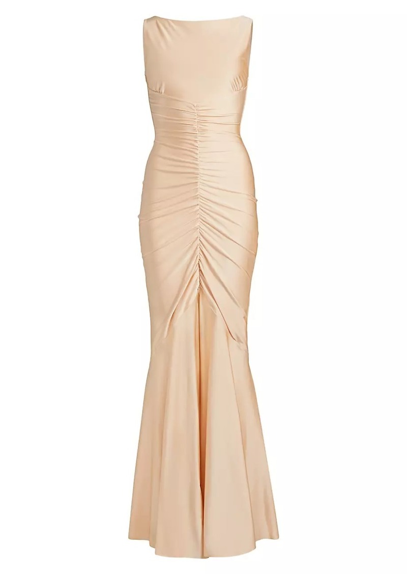 Chiara Boni La Petite Robe Illenne Ruched Jersey Gown