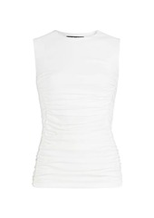 Chiara Boni La Petite Robe Jersey Ruched Shell Tank