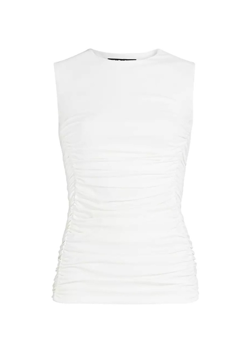 Chiara Boni La Petite Robe Jersey Ruched Shell Tank