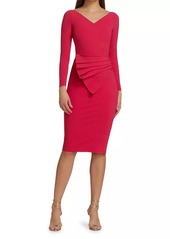 Chiara Boni La Petite Robe Kaya Pleated Detail Sheath Dress