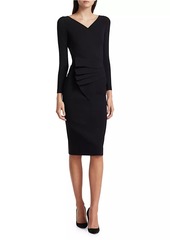 Chiara Boni La Petite Robe Kaya Pleated Detail Sheath Dress