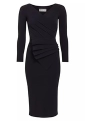 Chiara Boni La Petite Robe Kaya Pleated Detail Sheath Dress