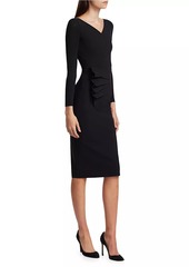 Chiara Boni La Petite Robe Kaya Pleated Detail Sheath Dress