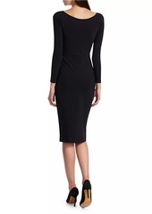 Chiara Boni La Petite Robe Kaya Pleated Detail Sheath Dress