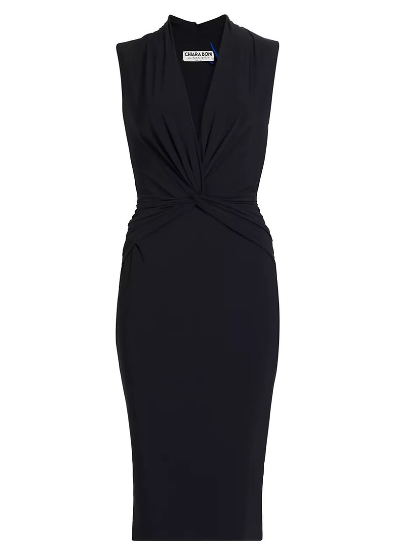 Chiara Boni La Petite Robe Lalia V-Neck Cocktail Dress