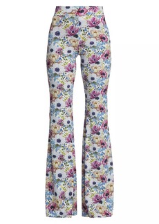 Chiara Boni La Petite Robe Lener Floral Jersey Flare Pants