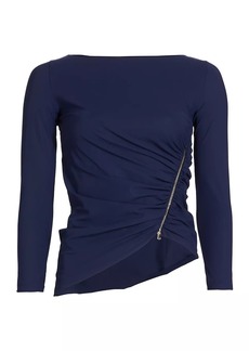 Chiara Boni La Petite Robe Loreto Long-Sleeve Zip Top