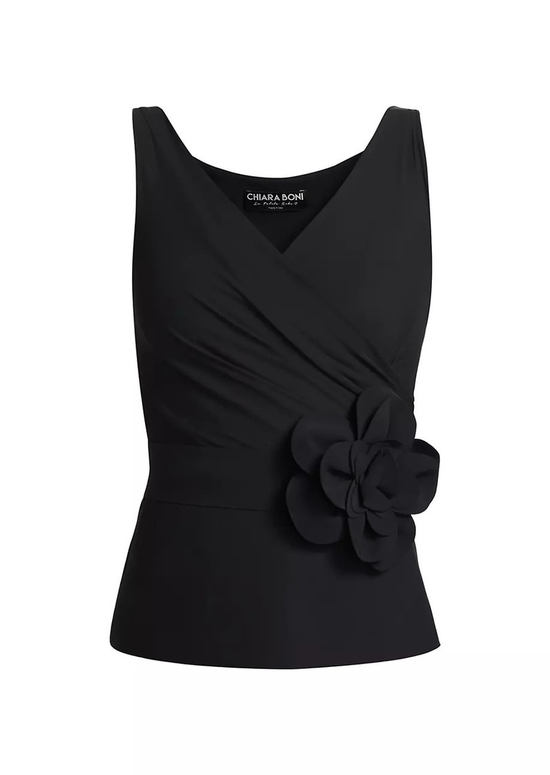 Chiara Boni La Petite Robe Madaly Ruched Jersey Top