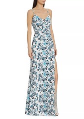 Chiara Boni La Petite Robe Marga Gathered Floral Gown