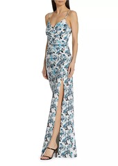 Chiara Boni La Petite Robe Marga Gathered Floral Gown