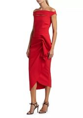 Chiara Boni La Petite Robe Mewan Off-the-Shoulder Cocktail Dress