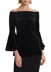 Chiara Boni La Petite Robe Nannarella Off-The-Shoulder Velvet Top