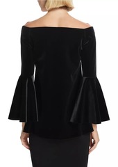 Chiara Boni La Petite Robe Nannarella Off-The-Shoulder Velvet Top