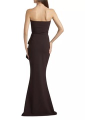 Chiara Boni La Petite Robe Nary Strapless Ruffle Mermaid Gown