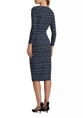 Chiara Boni La Petite Robe Nastina Check Cocktail Dress