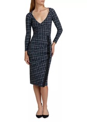 Chiara Boni La Petite Robe Nastina Check Cocktail Dress