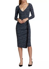 Chiara Boni La Petite Robe Nastina Check Cocktail Dress