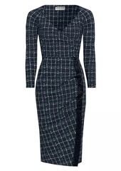 Chiara Boni La Petite Robe Nastina Check Cocktail Dress