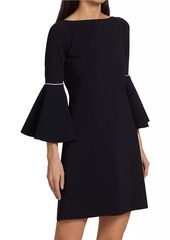 Chiara Boni La Petite Robe Natalia Piped Bell-Sleeve Dress