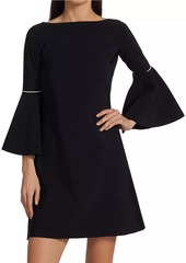 Chiara Boni La Petite Robe Natalia Piped Bell-Sleeve Dress