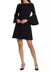 Chiara Boni La Petite Robe Natalia Piped Bell-Sleeve Dress