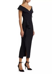 Chiara Boni La Petite Robe Norshana Portrait-Neck Cocktail Dress