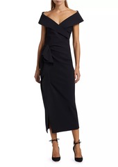 Chiara Boni La Petite Robe Norshana Portrait-Neck Cocktail Dress